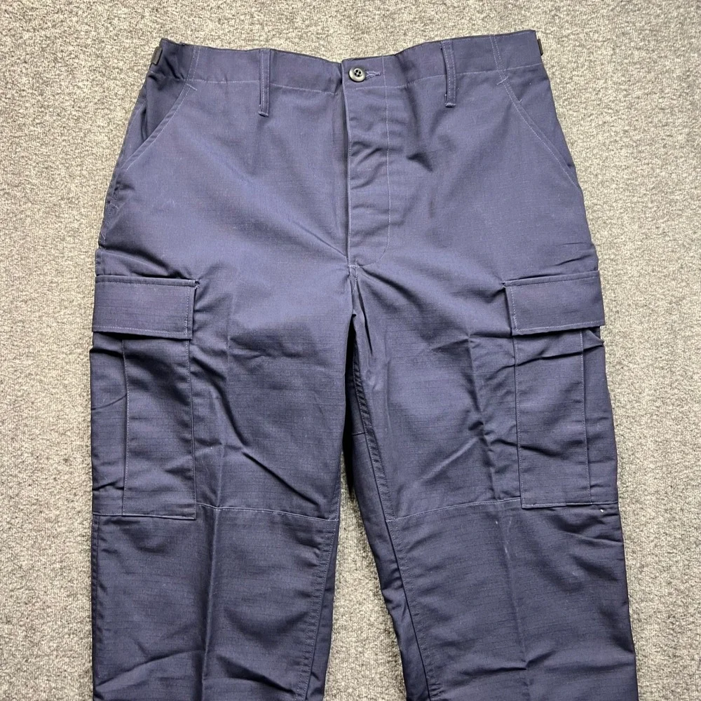 Propper Combat Trousers Mens Medium Regular Navy Blue 34x32 Cargo Ripstop Pants‎